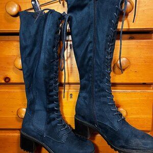 Journee Collection - Jenicca Boot, blue, size 9